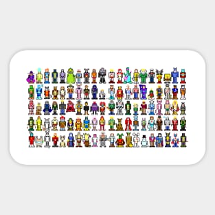 102 Cartoon Characters Sticker